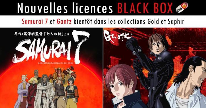 Nouvelles licences BLACK BOX : Gantz et Samurai 7