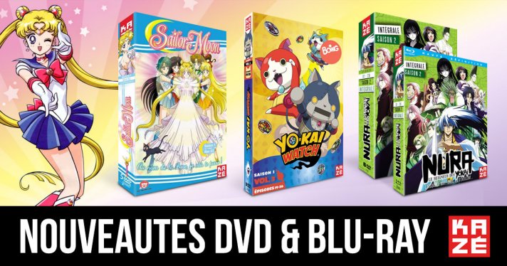 Nouveautés Kazé : Sailor Moon, Yokai Watch et Nura le seigneur des Yokai