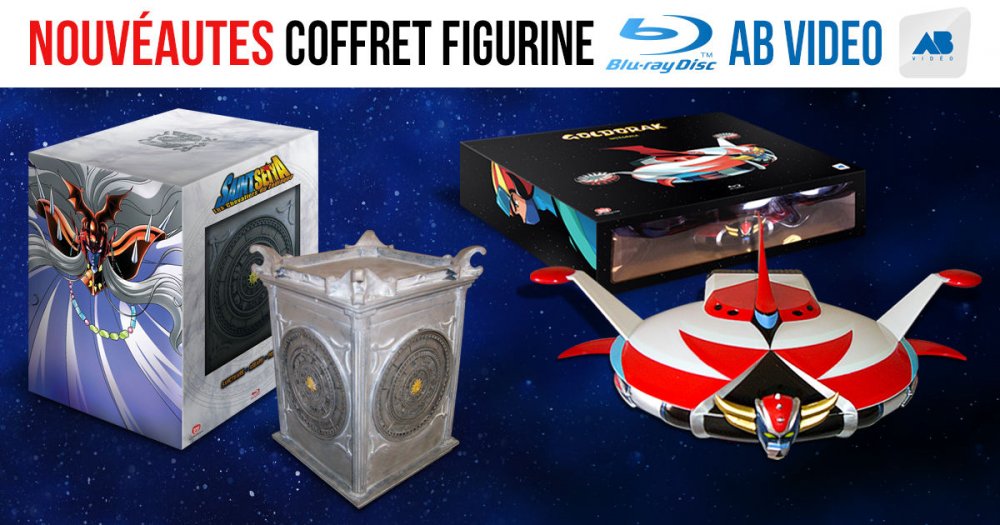 Nouveautés AB Video : Goldorak et Saint Seiya en édition limitée Blu-ray