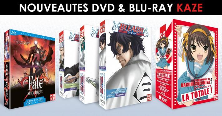 Nouveauts Kaze du 26 Fvrier 2015 : Bleach, Fate Stay Night, La Mlancolie de Haruhi Suzumiya