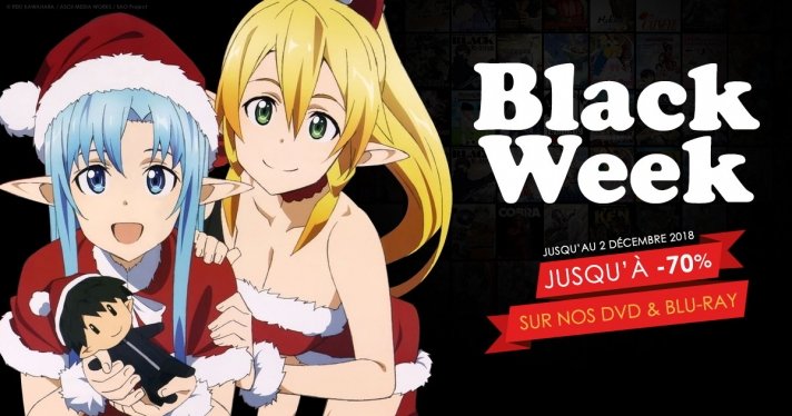 BLACK WEEK 2018 : -5% à -70% supplémentaires sur tout le site jusqu'au 2 décembre !