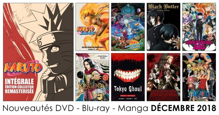 Nos nouveautés DVD, Blu-ray et Mangas du mois de décembre 2018