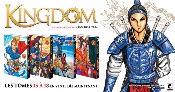 Les tomes 15  18 de Kingdom sont disponibles