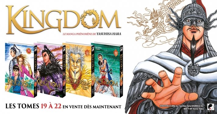 Les tomes 19  22 de Kingdom sont disponibles