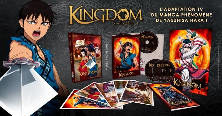 Précommandes : Les coffrets DVD et Blu-ray de Kingdom en avant-première sur Anime Store