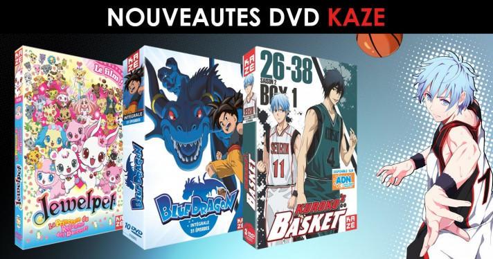 Nouveauts Kaze : Kuroko's Basket, Blue Dragon et Jewelpet