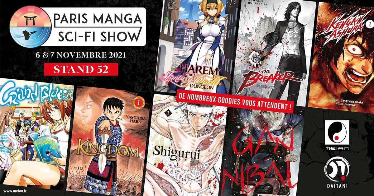Blog Meian : Meian au Paris Manga & Sci-Fi Show le 6 et 7 novembre