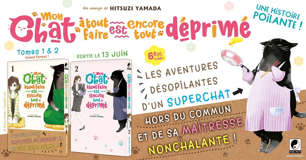 Nouvelle Licence Meian Mon Chat A Tout Faire Est Encore Tout Deprime Blog Anime Store Fr
