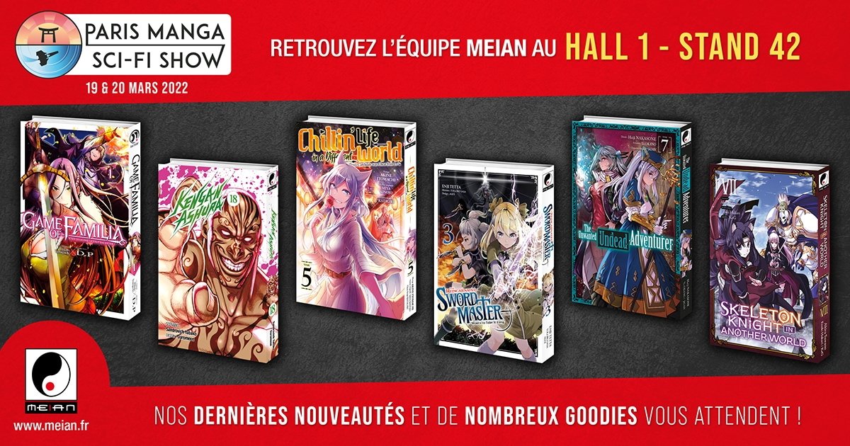 Blog Meian : Retrouvez les éditions Meian au salon de Paris Manga & Sci