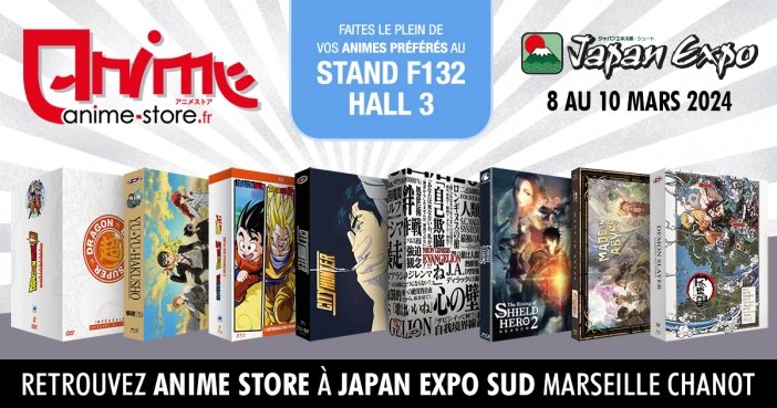Retrouvez Anime Store et Meian  Japan Expo Sud pour 3 jours exceptionnels !