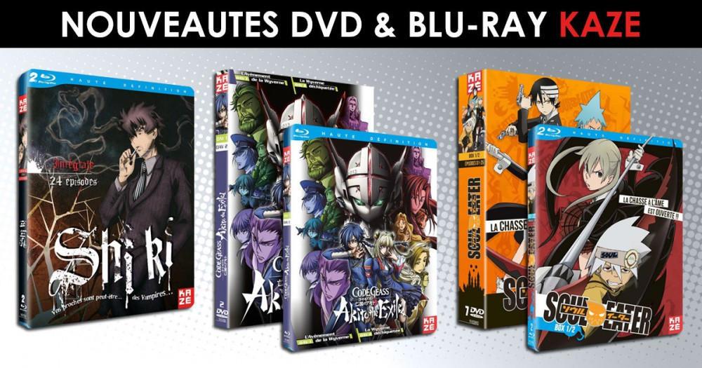 Nouveautés Kaze : Code Geass les OAV, Shi Ki, Soul Eater