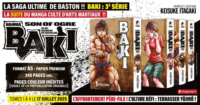 Nouvelle Licence Meian : HANMA BAKI - Perfect Edition
