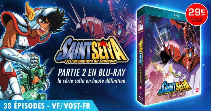 Nouveauts AB Video : Saint Seiya Partie 2 en Blu-ray !