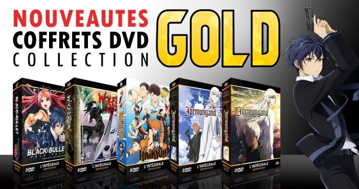 Nouveautés en édition Gold : Haikyu!!, Black Bullet, Jormungand et Wolf's Rain