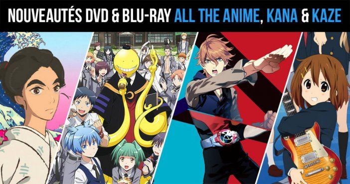 Nouveautés @Anime, Kana Vidéo et Kazé : K-ON le Film, Assassination Classroom, Miss Hokusai et Samurai Flamenco