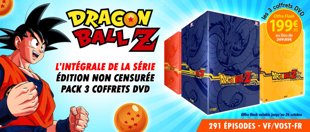 Vente Flash : Dragon Ball Z Intégrale pour 199.95 euros