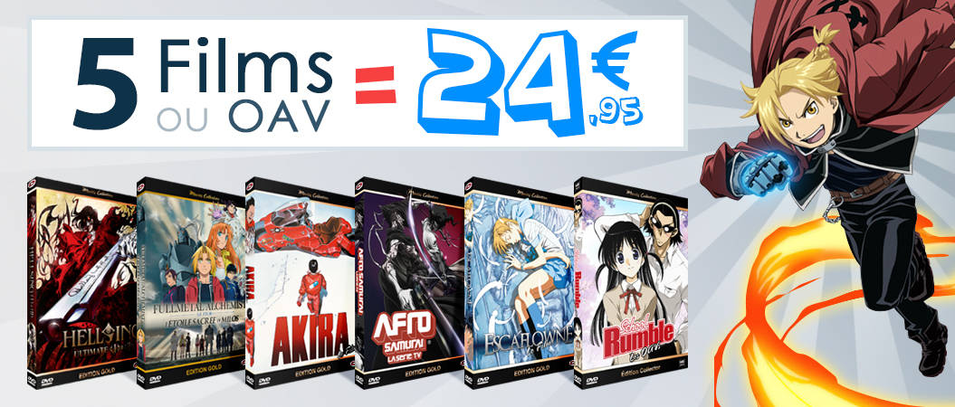 4 films ou OAV pour 24.95 euros