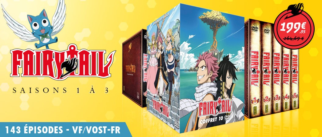 Bon Plan : les 3 saisons de Fairy Tail  petit prix.