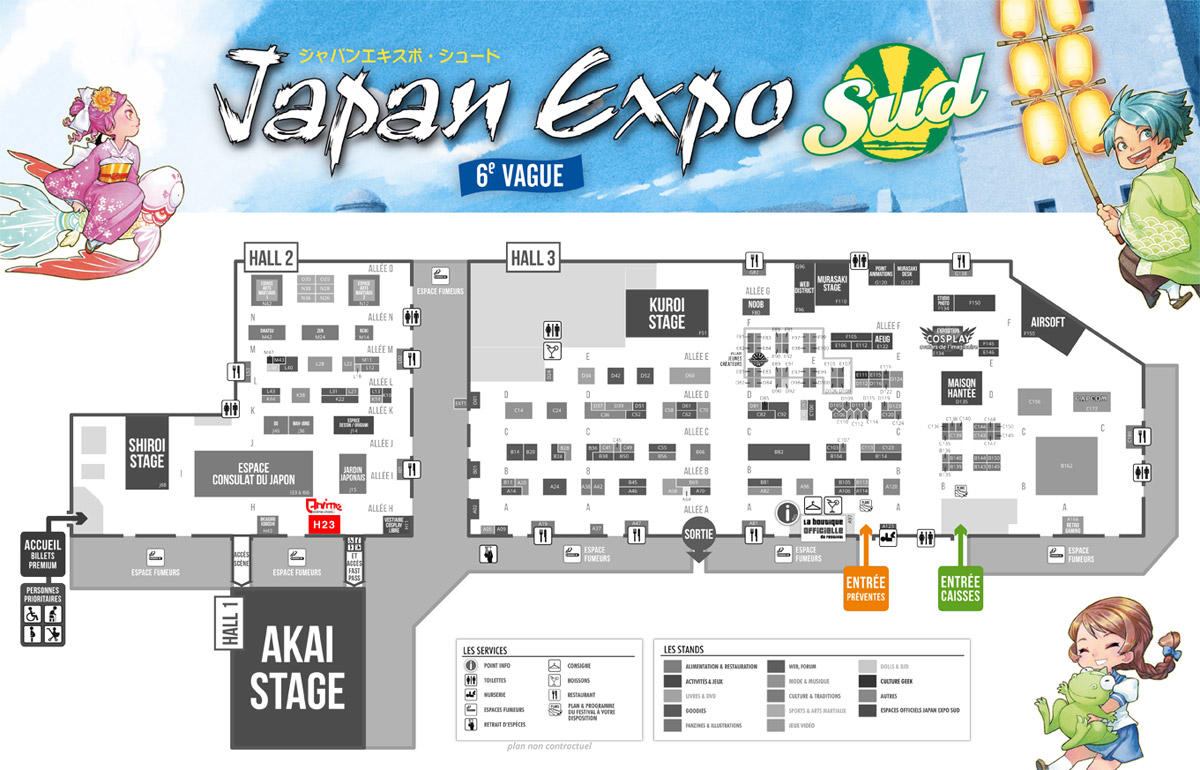 Plan Japan Expo - Stand Anime Store