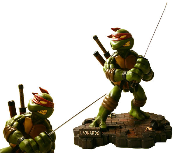 figurine tortues ninja resine leonardo