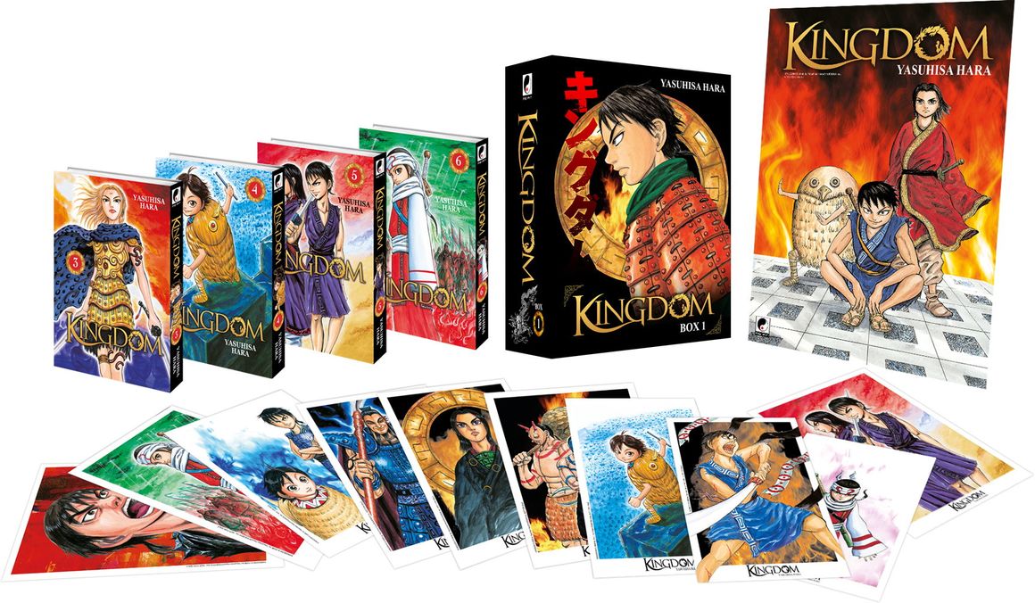 Kingdom - Partie 2 + 3 - Pack 4 mangas (Tome 3 à 6) + Coffret + Poster