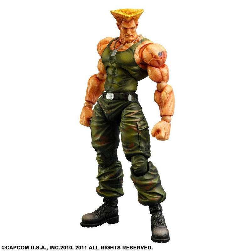 Figurine - Guile - Super Street Fighter IV - Play Arts Kaï - Action Figure