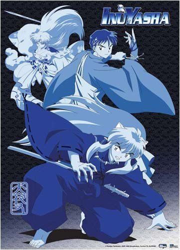 Store en tissu (Wall Scroll) - Inuyasha Sesshomaru et Miroku - Inuyasha