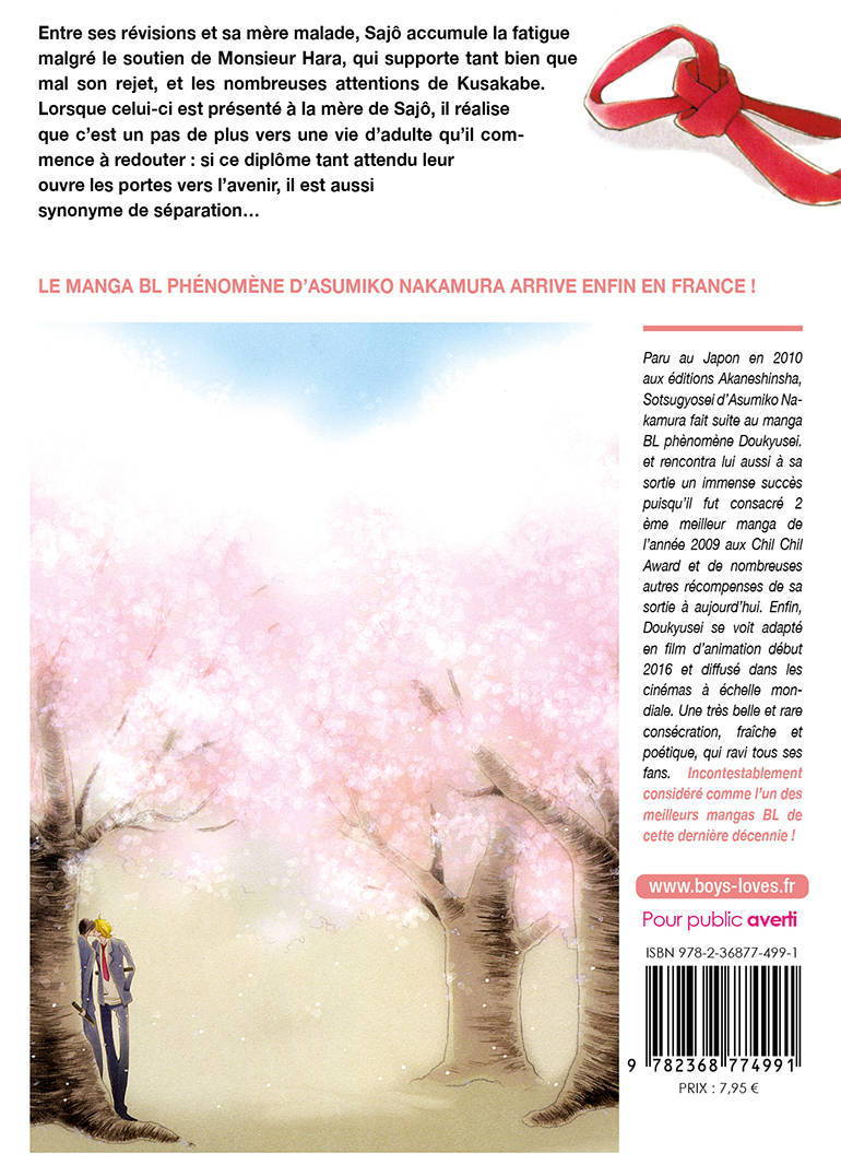 IMAGE 3 : Sotsugyousei - Tome 02 - Livre (Manga) - Yaoi - Hana Collection - Suite de Doukyusei