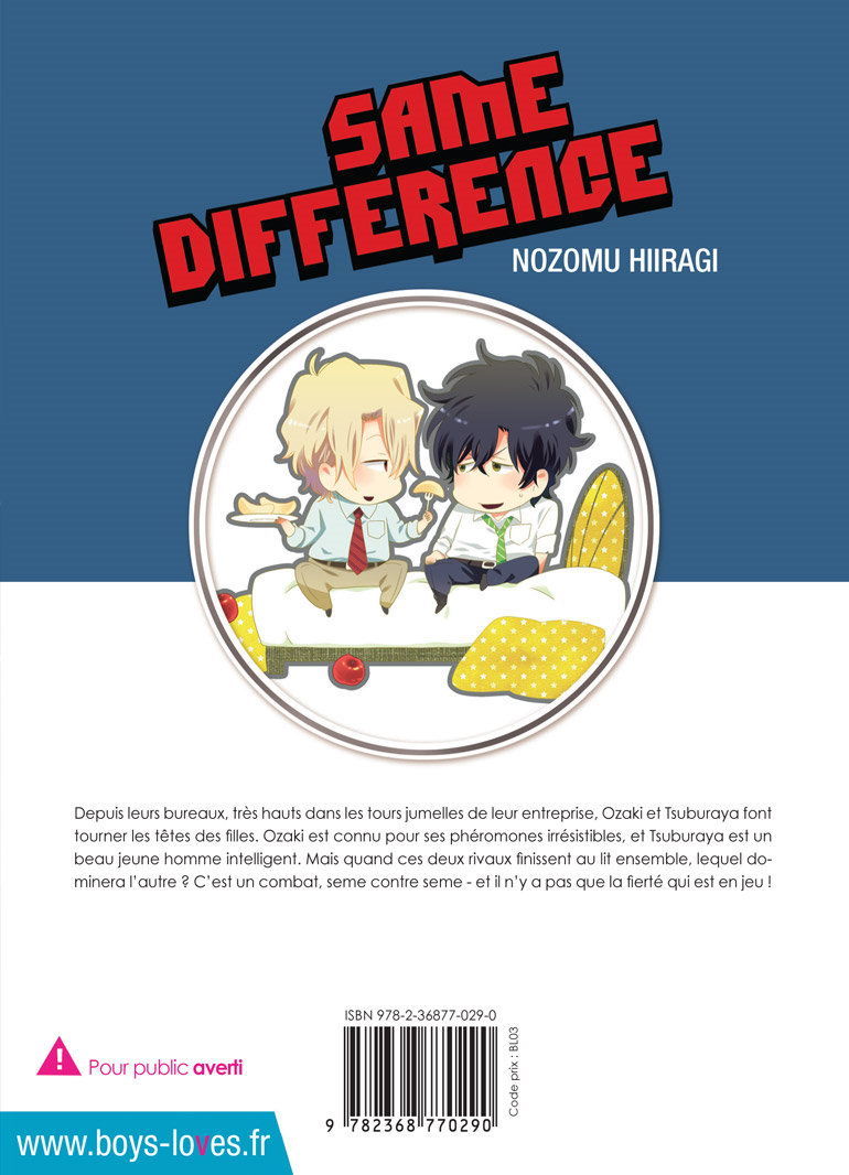 IMAGE 2 : Same Difference - Tome 01 - Livre (Manga) - Yaoi