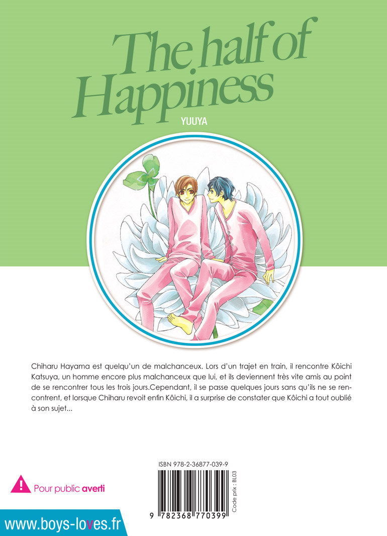 IMAGE 2 : The Half Of Happiness - Livre (Manga) - Yaoi
