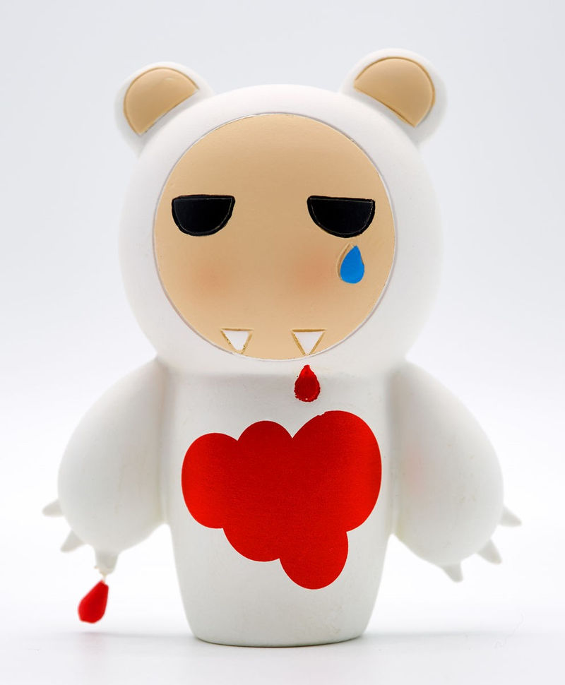 Figurine - The I don't care Bear - Poupe japonaise Kokeshi - Momiji