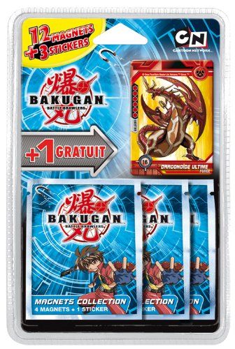 Cartes à collectionner (12 Magnets + 1 gratuit + 3 Stickers) - Bakugan