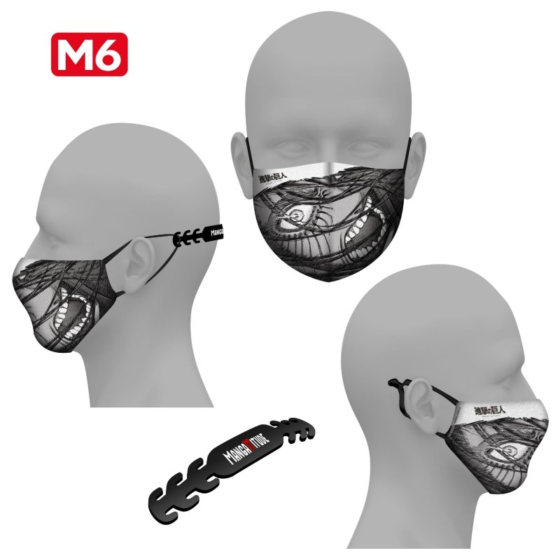 IMAGE 2 : Masque tissu - L'Attaque des Titans - Modle M6