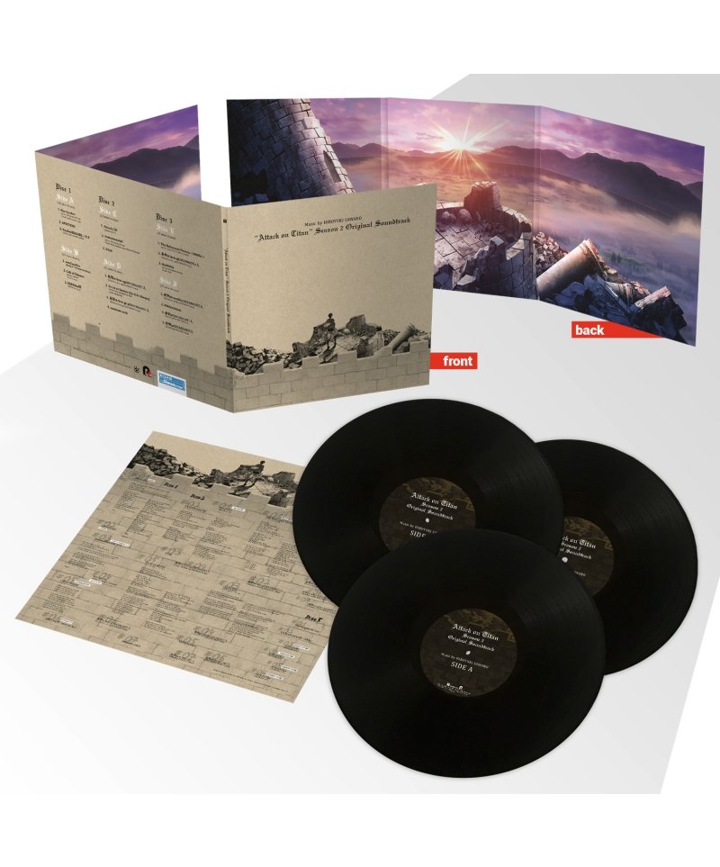 IMAGE 2 : L'Attaque des Titans - Bande Originale - Saison 2 - Vinyle (3 x 12 LP) - Edition Standard