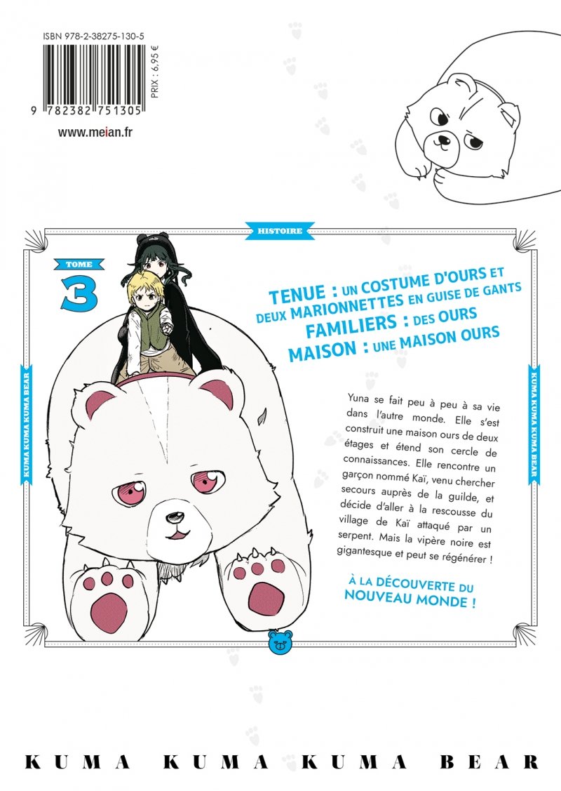 IMAGE 2 : Kuma Kuma Kuma Bear - Tome 3 - Livre (Manga)