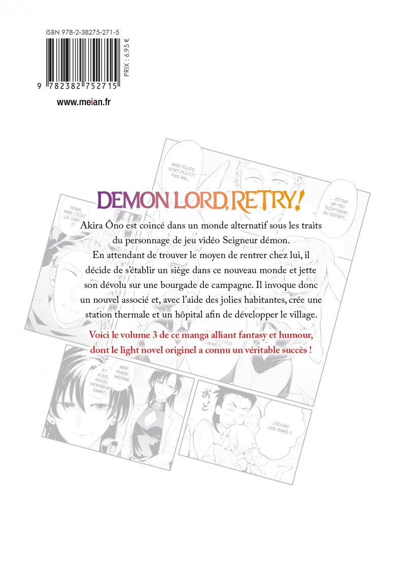 IMAGE 2 : Demon Lord, Retry! - Tome 3 - Livre (Manga)