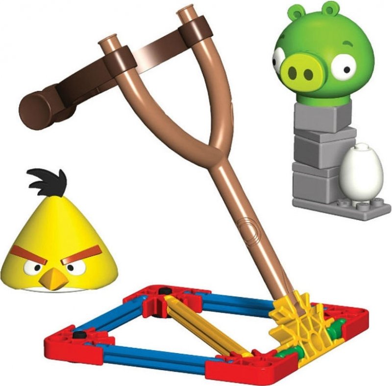 Catapulte Angry Birds - Yellow Bird vs Medium Minion Pig