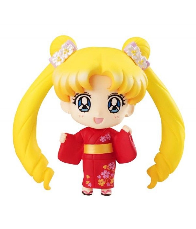 Figurine Sailor Moon en Yukata - Sailor Moon - Petit Chara Pretty Soldier - MegaHouse