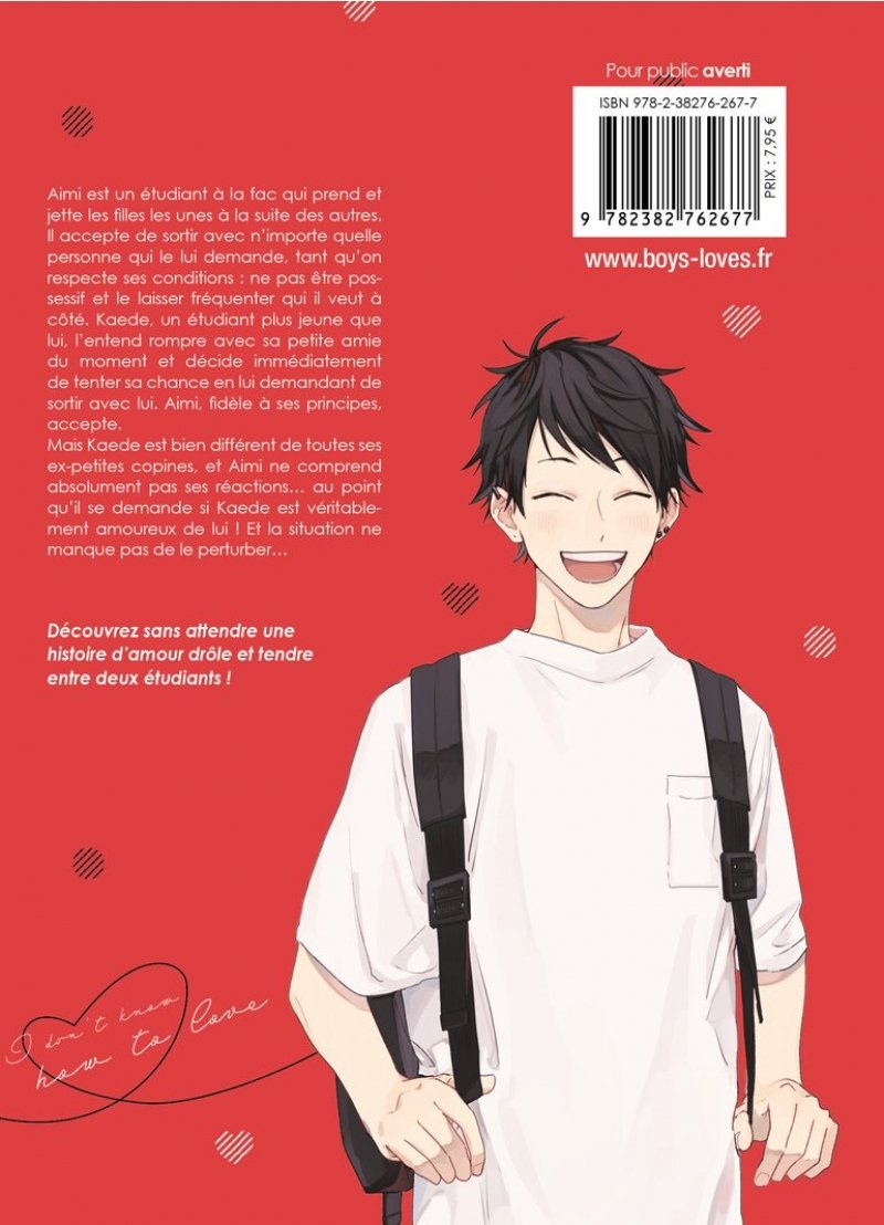 IMAGE 2 : I Don't Know How to Love - Livre (Manga) - Yaoi - Hana Collection