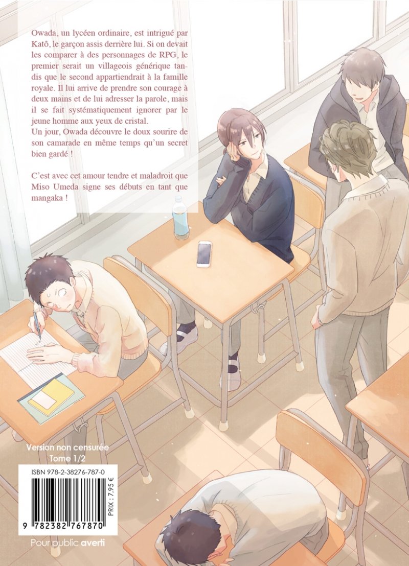 IMAGE 2 : Kat, mon voisin de classe - Tome 01 - Livre (Manga) - Yaoi - Hana Book