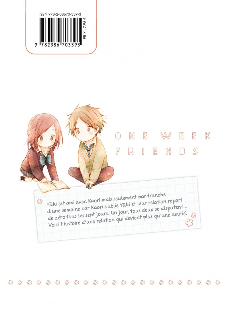 IMAGE 2 : One week friends - Tome 02 - Livre (Manga)