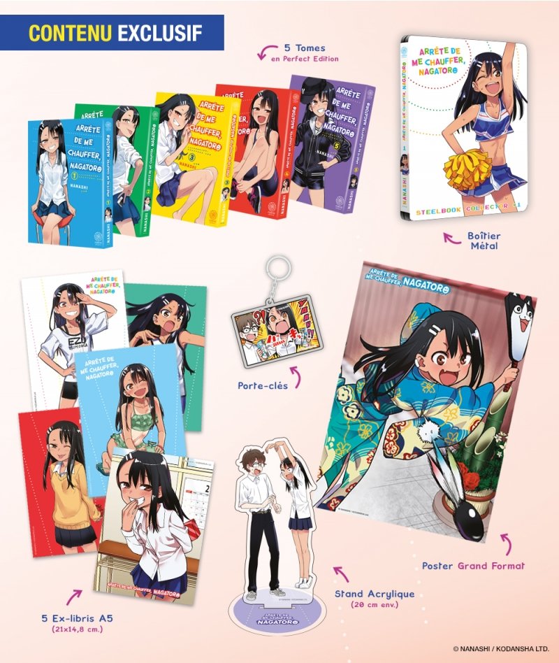 IMAGE 2 : Arr�te de me chauffer Nagatoro ! Partie 1 - Coffret Collector (tomes 1 � 5)