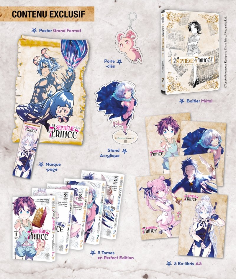 IMAGE 2 : Le septi�me prince - Partie 1 - Coffret Collector (tomes 1 � 5)
