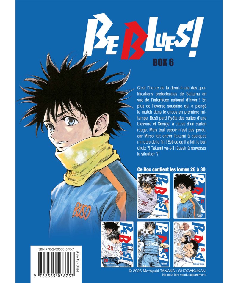 IMAGE 2 : Be Blues! - Partie 6 (Tomes 26 à 30 ) - Coffret 5 mangas