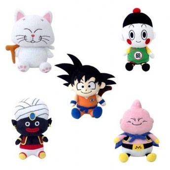 image : Coffret de 5 mini peluches - Dragon Ball Z / Kai - Import Japonais