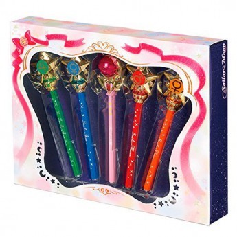 image : Coffret 5 Pointeurs Sailor Moon (Venus, Mars, Moon, Mercury, Jupiter) - Prism Stationery