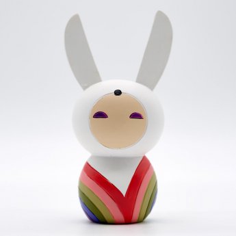 image : Figurine - Busted Bunny - Poupée japonaise Kokeshi - Momiji
