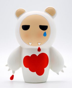 image : Figurine - The I don't care Bear - Poupe japonaise Kokeshi - Momiji