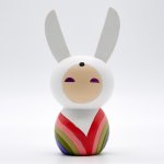 Figurine - Busted Bunny - Poupée japonaise Kokeshi - Momiji