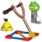 Catapulte Angry Birds - Yellow Bird vs Medium Minion Pig